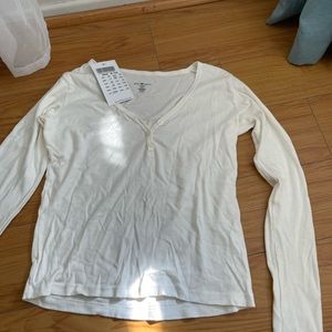 brandy melville white long sleeve